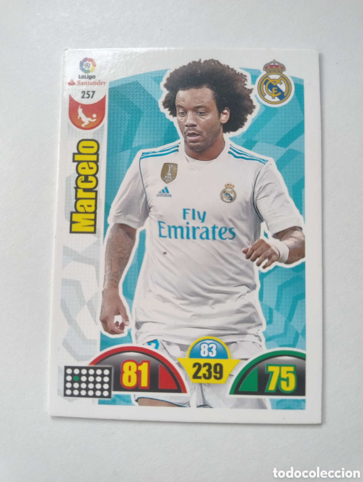 Cromos de F&uacute;tbol: 257 - Marcelo - Real Madrid - Adrenalyn XL Liga 2017 - 2018