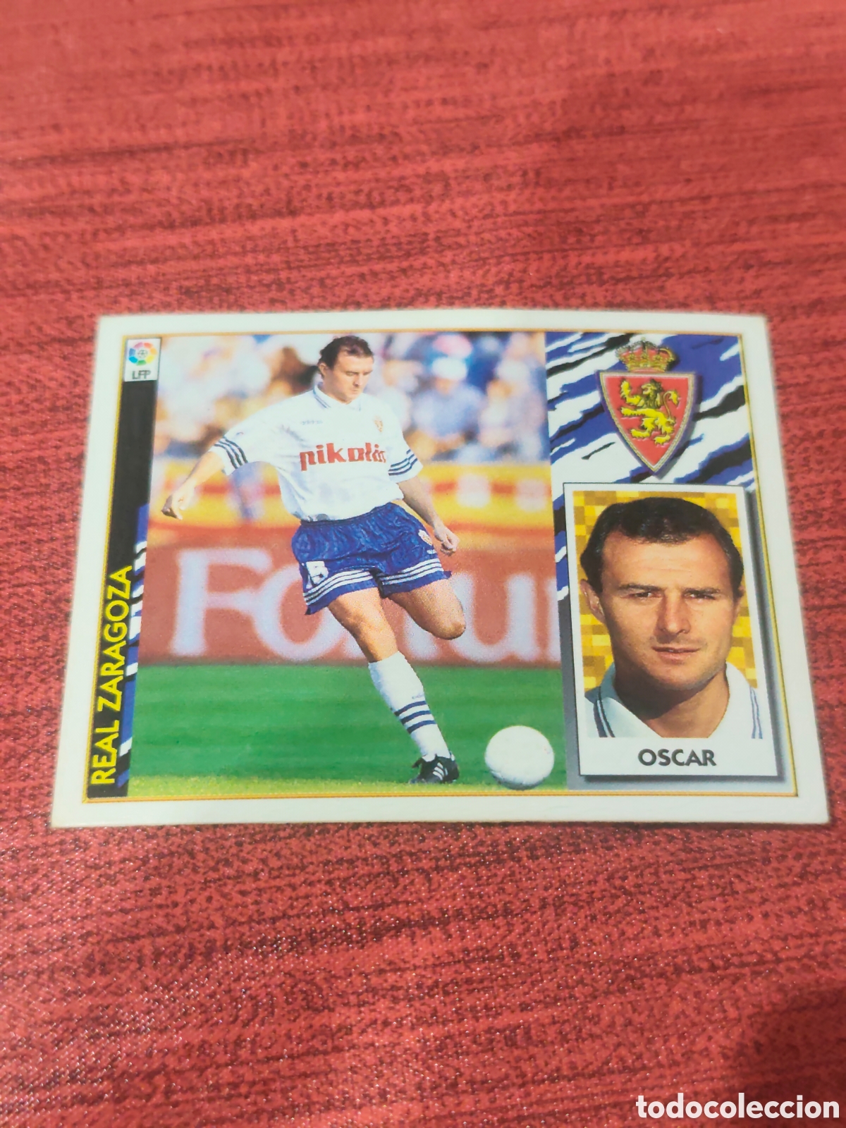 Cromos de F&uacute;tbol: BAJA OSCAR REAL ZARAGOZA EDICIONES ESTE 1997 1998
