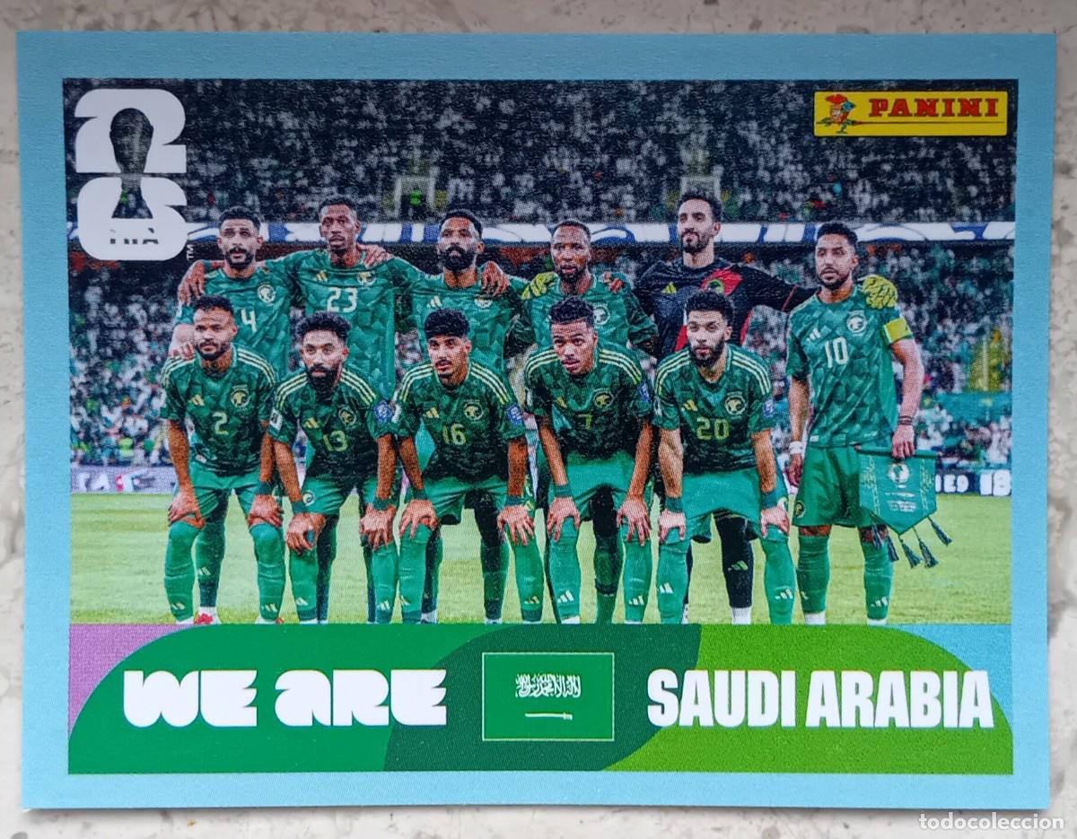 Cromos de F&uacute;tbol: Figurina Panini 2026 Cromo World Cup Usa Mundial 2026 squadra alineaci&oacute;n team Saudi Arabia n KSA 13