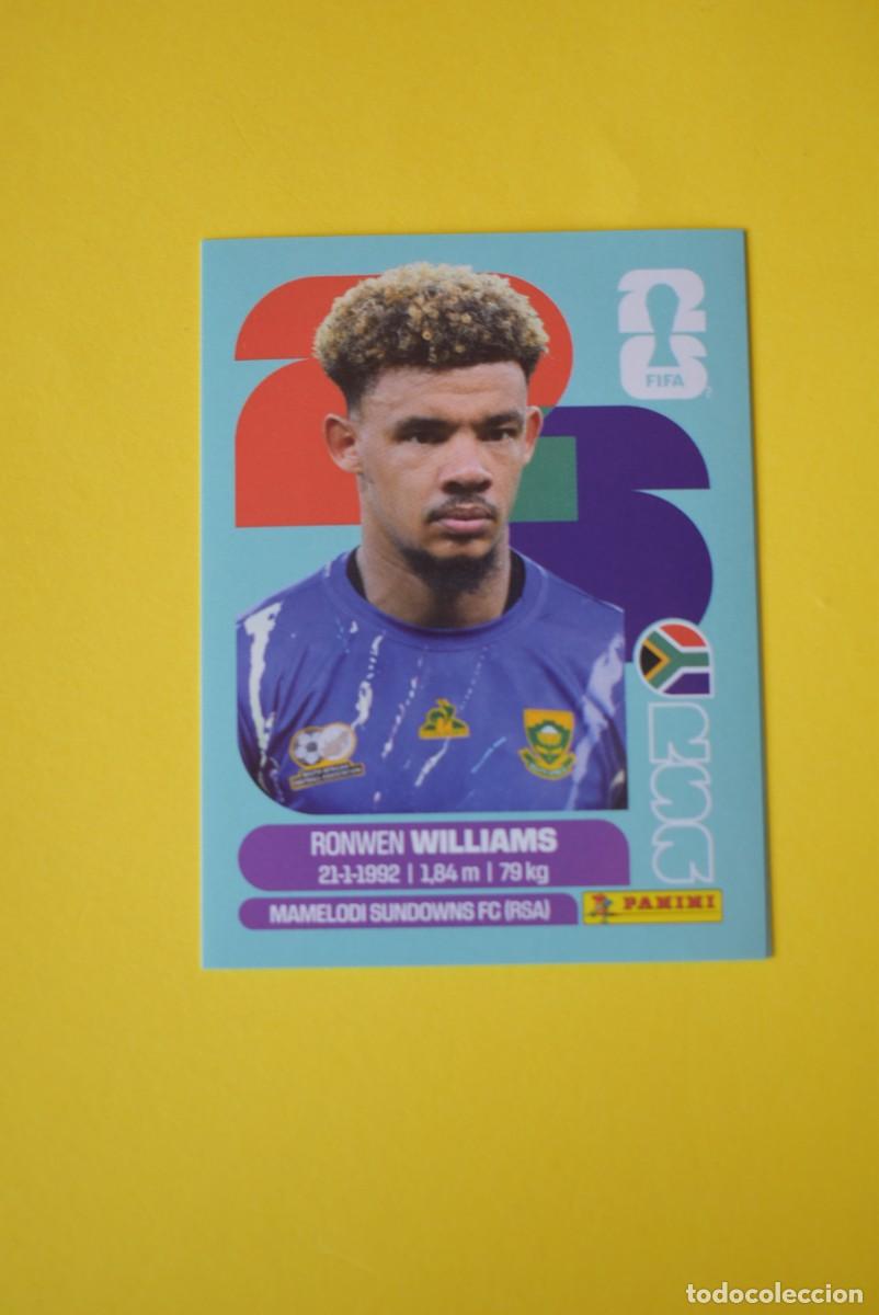 Cromos de F&uacute;tbol: Cromo FIFA World Cup 2026. Mundial 2026. Williams. Sud&aacute;frica. RSA 2. Panini