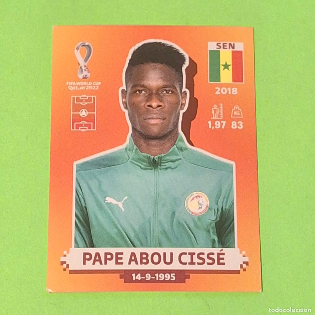 Cromos de F&uacute;tbol: WORLD CUP MUNDIAL QATAR 2022 - VERSION NARANJA SUDAMERICA - SEN 5 SENEGAL - PAPE ABOU CISSE