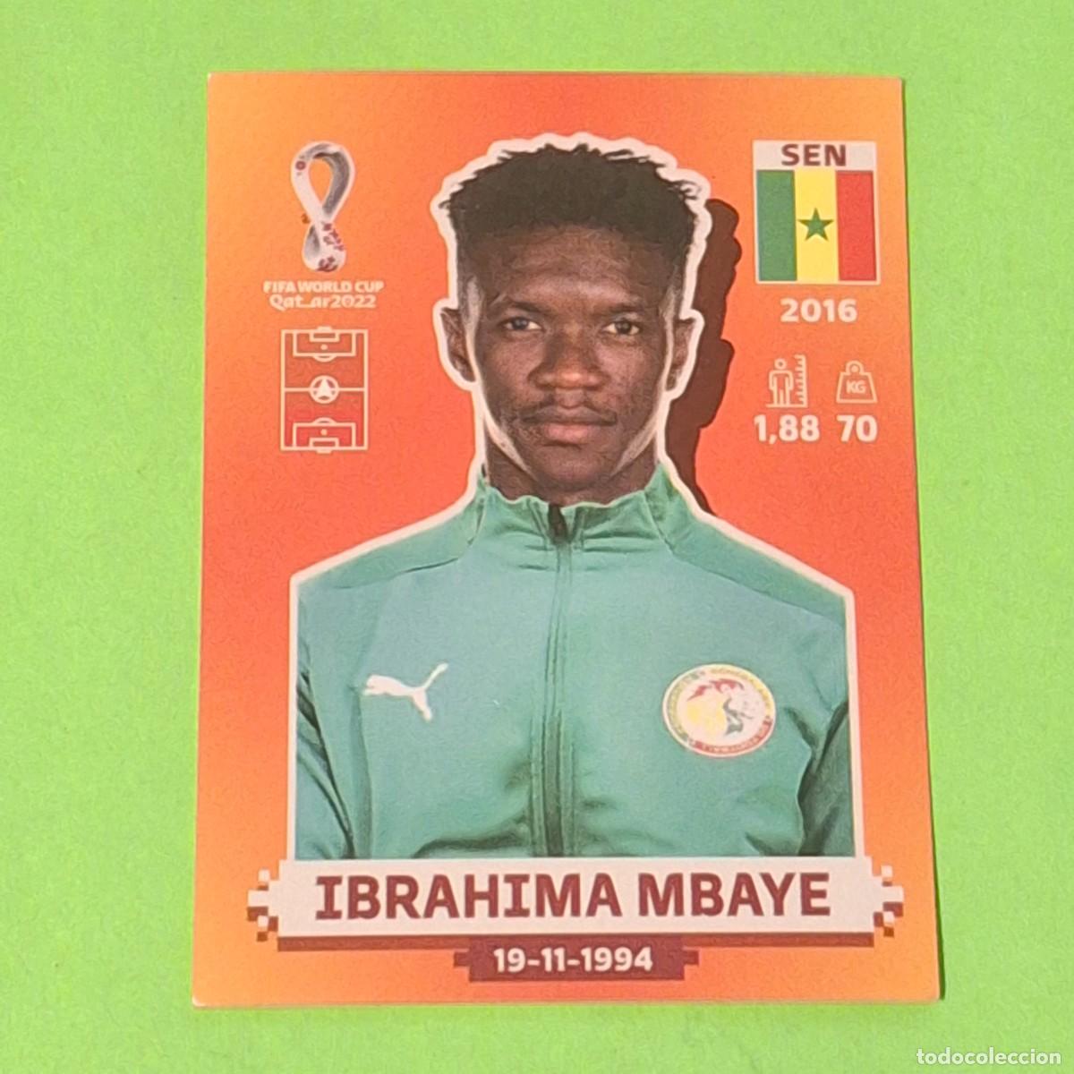 Cromos de F&uacute;tbol: WORLD CUP MUNDIAL QATAR 2022 - VERSION NARANJA SUDAMERICA - SEN 8 SENEGAL - IBRAHIMA MBAYE