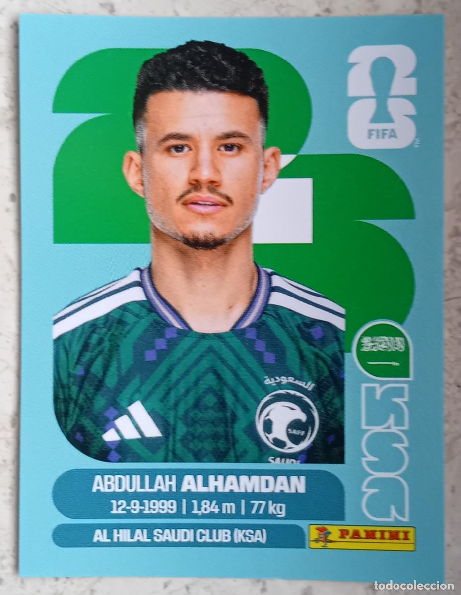 Cromos de F&uacute;tbol: Figurina Panini 2026 Cromo World Cup Usa Mundial 2026 Abdullah Alhamdan Saudi Arabia n KSA 20