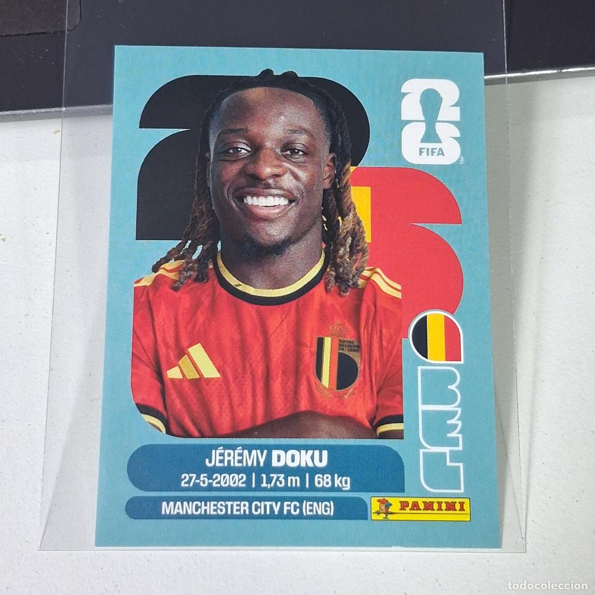 Cromos de F&uacute;tbol: A35 BEL 16 BEL16 J&Eacute;R&Eacute;MY DOKU BELGIUM BELGICA MUNDIAL FIFA WORLD CUP 2026 STICKER PANINI
