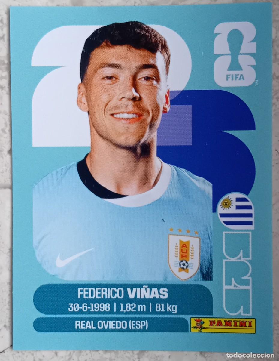 Cromos de F&uacute;tbol: Figurina Panini 2026 Cromo World Cup Usa Mundial 2026 Federico Vi&ntilde;as Uruguay n URU 18
