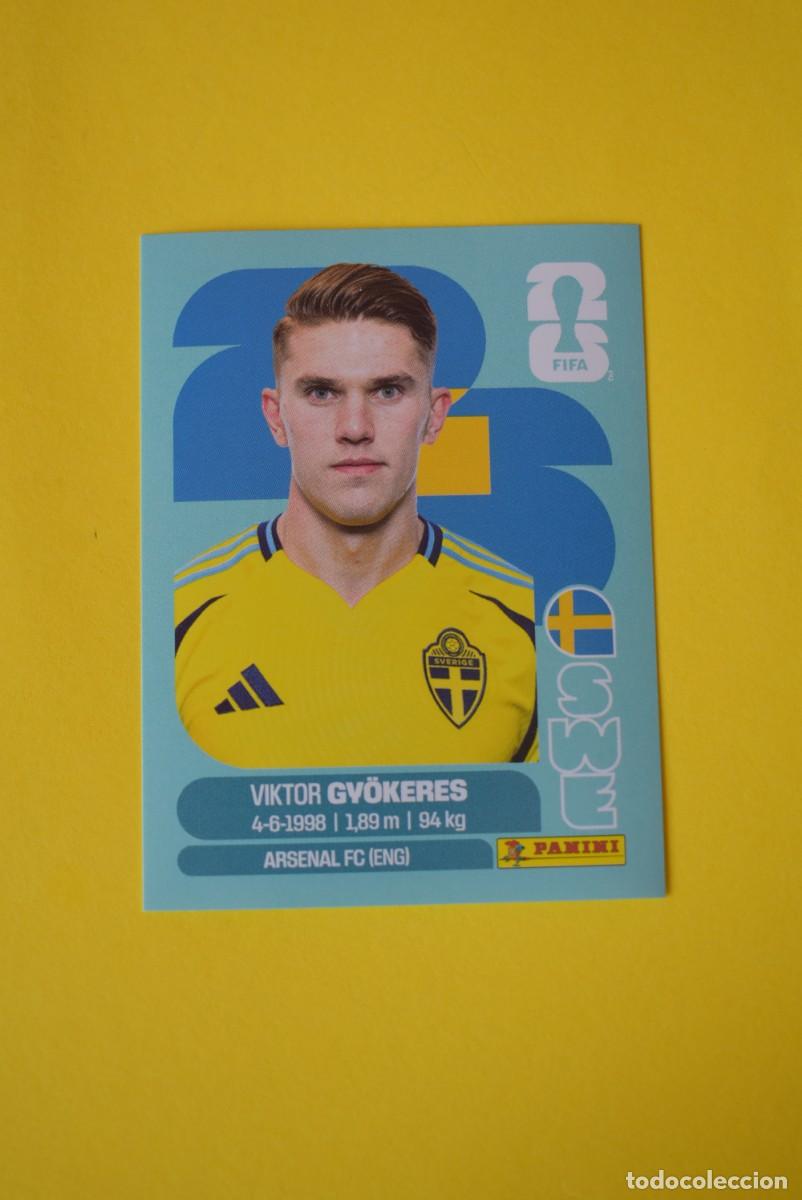 Cromos de F&uacute;tbol: Cromo FIFA World Cup 2026. Mundial 2026. Gyokeres. Suecia. SWE 20. Panini