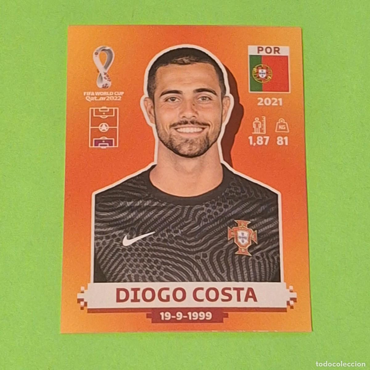 Cromos de F&uacute;tbol: WORLD CUP MUNDIAL QATAR 2022 - VERSION NARANJA SUDAMERICA - POR 2 PORTUGAL - DIOGO COSTA