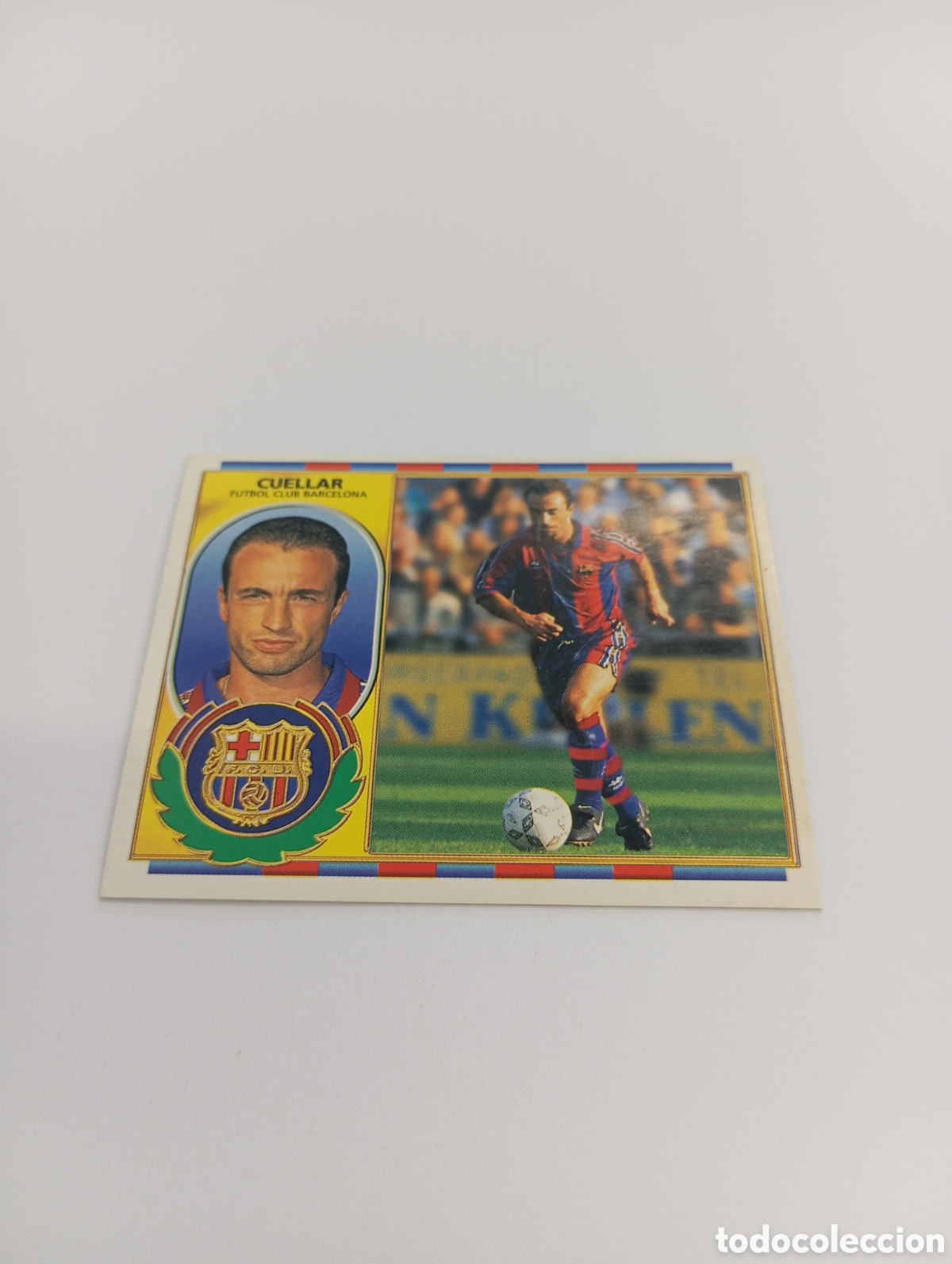 Cromos de F&uacute;tbol: CUELLAR Barcelona Liga Este 1996 1997 PANINI 96 97