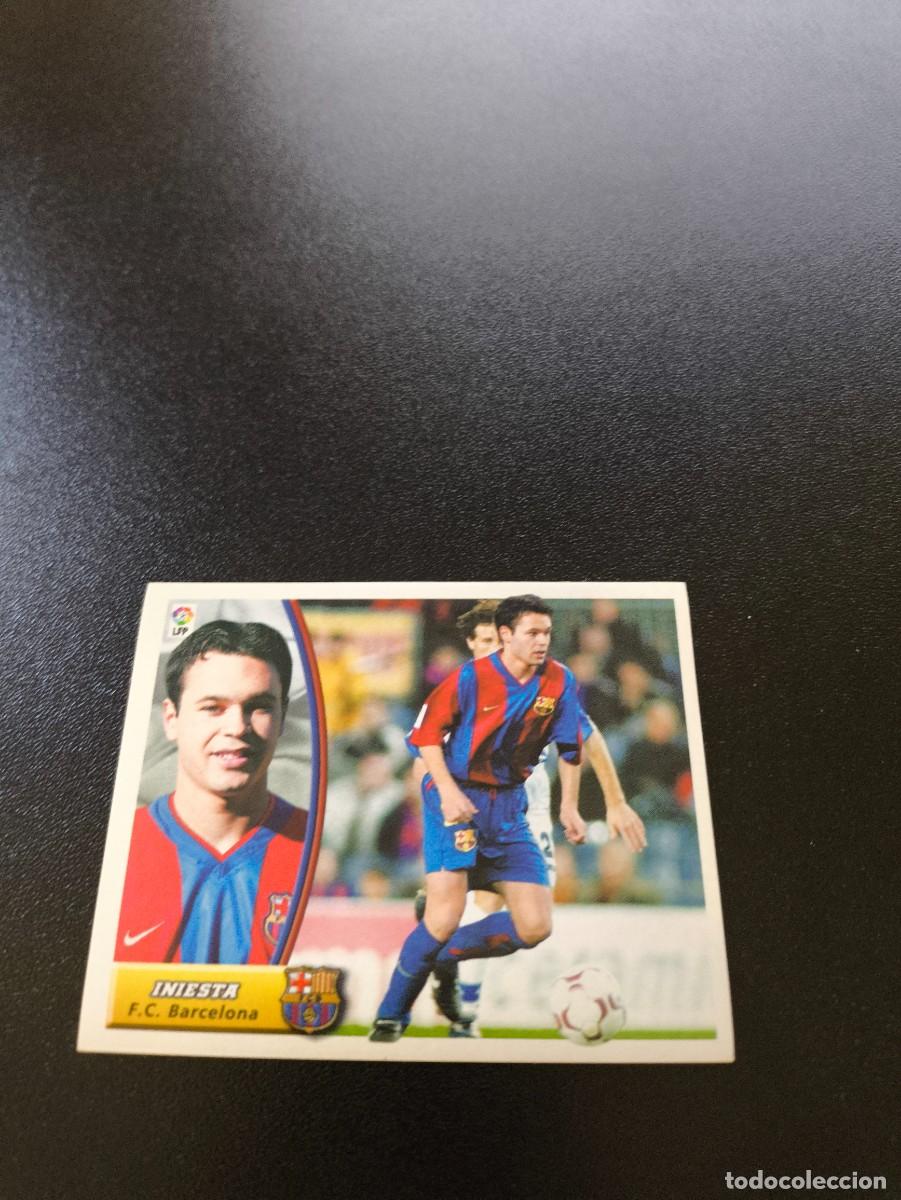 Cromos de F&uacute;tbol: INIESTA ROOKIE STICKER BARCELONA SIN PEGAR PANINI LIGA EDICIONES ESTE 2003 2004 03 04