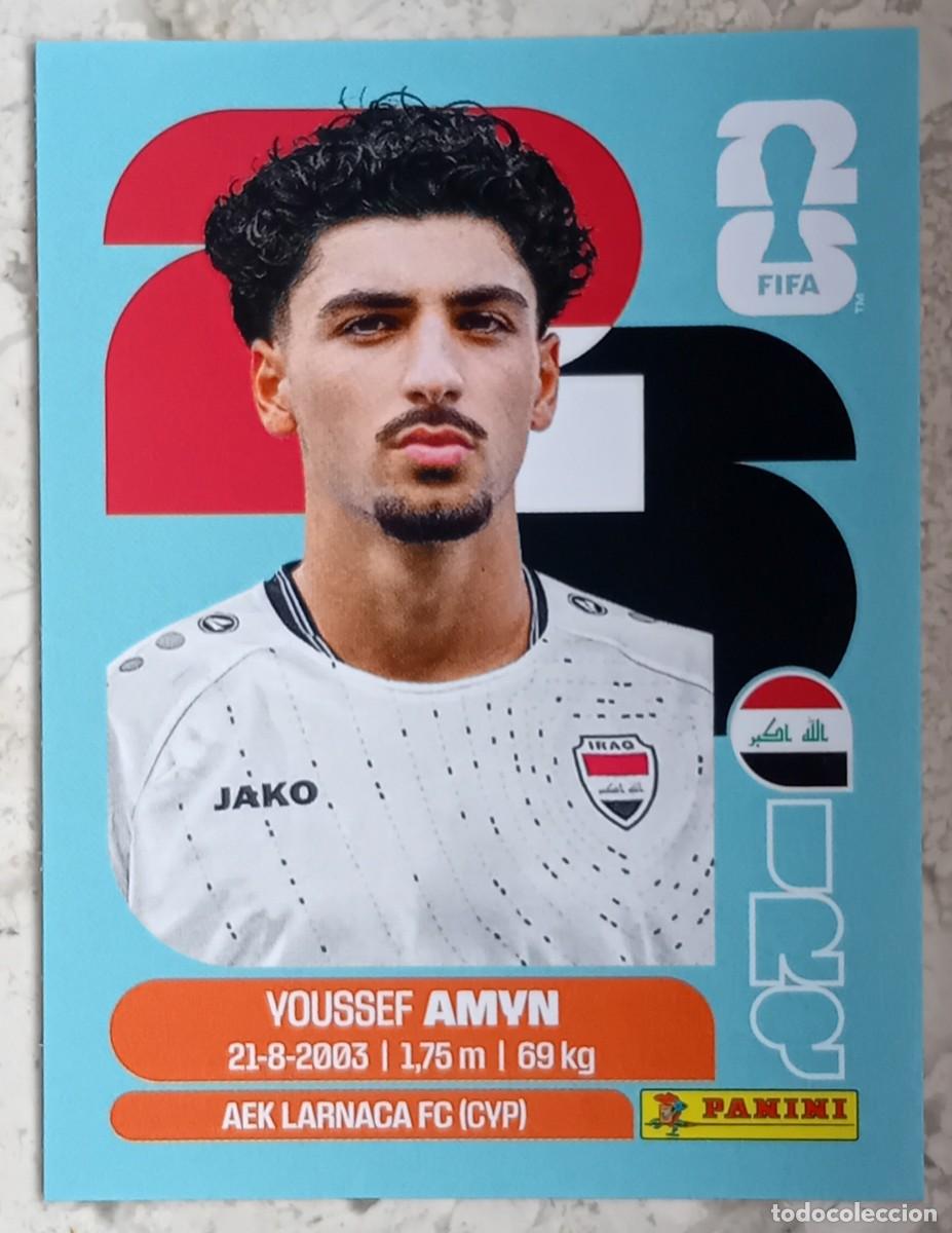 Cromos de F&uacute;tbol: Figurina Panini 2026 Cromo World Cup Usa Mundial 2026 Youssef Amyn Iraq n IRQ 14