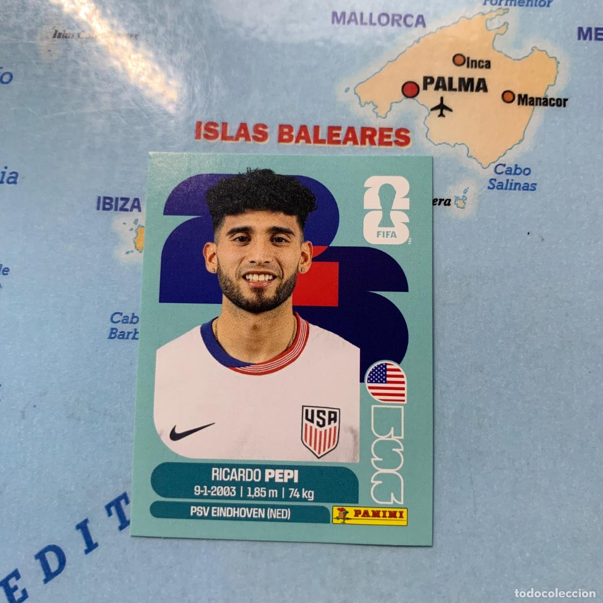 Cromos de F&uacute;tbol: Estados Unidos n&uacute;mero 18 cromo panini Mundial Fifa World Cup 2026