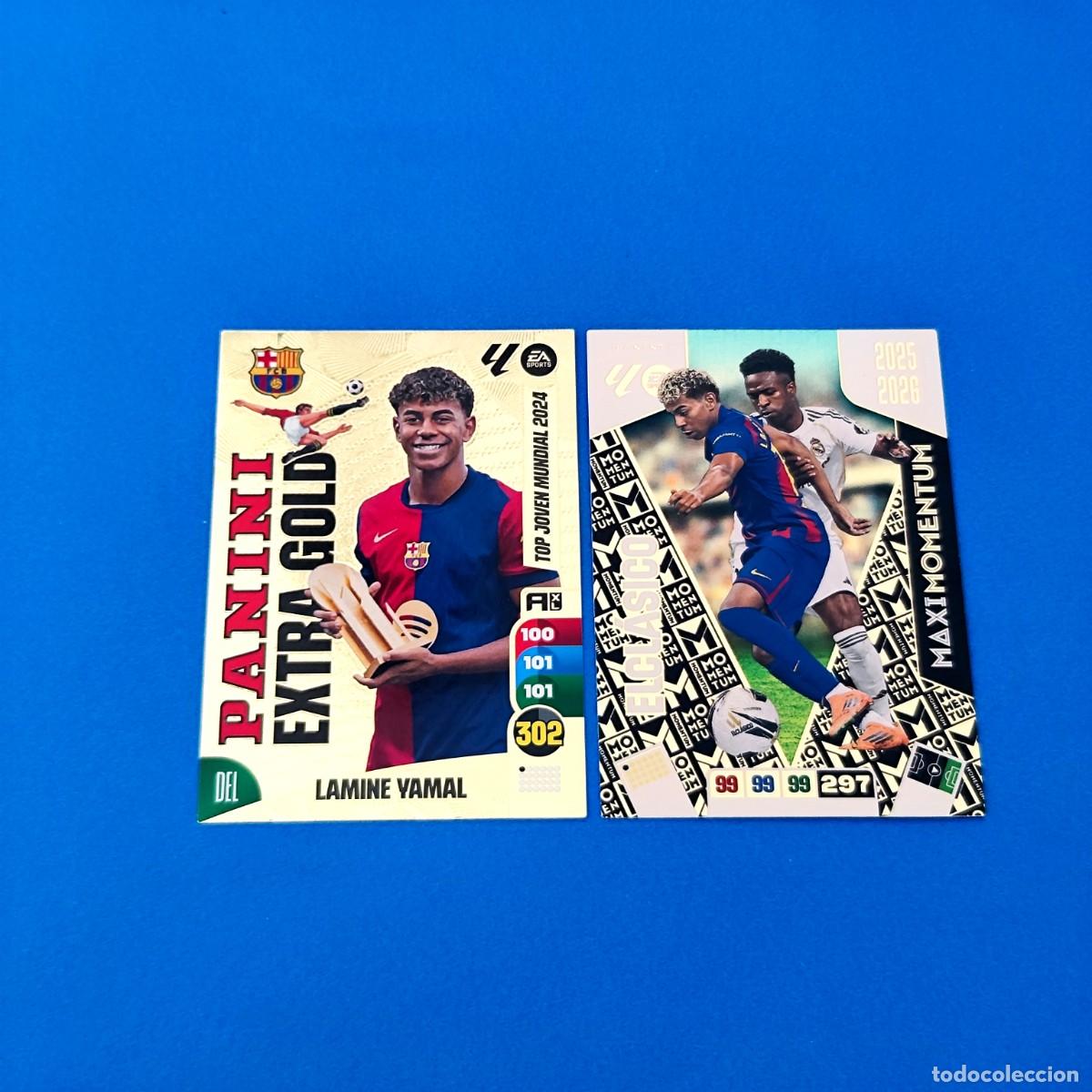 Cartes &agrave; collectionner de Football: Adrenalyn 2024 2025 / 24 25 - 2025 2026 / 25 26 Barcelona Momentum El Cl&aacute;sico Yamal Extra Gold
