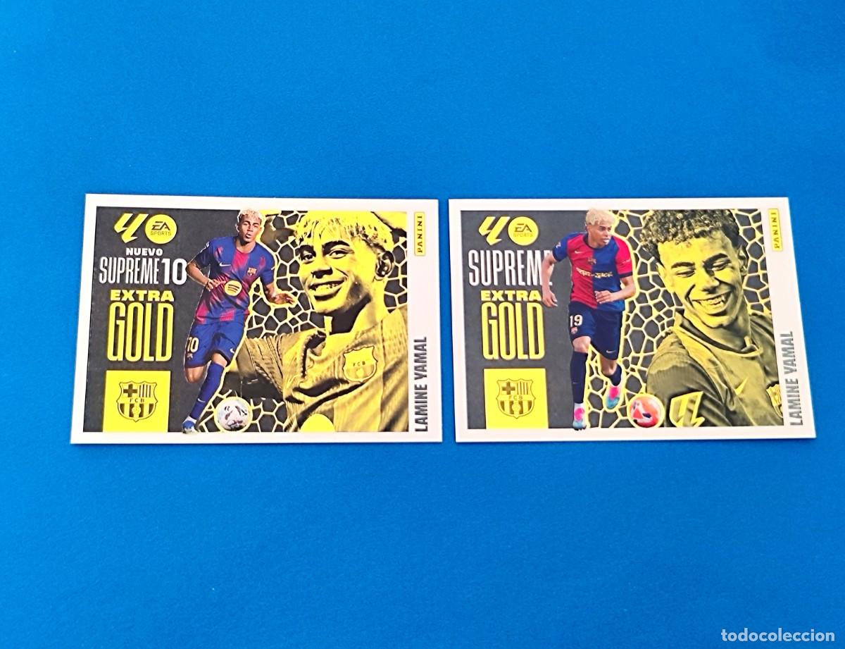 Cromos de F&uacute;tbol: Liga Este 2025 2026 / 25 26 Extra Gold Supreme - Supreme 10 Lamine Yamal Barcelona