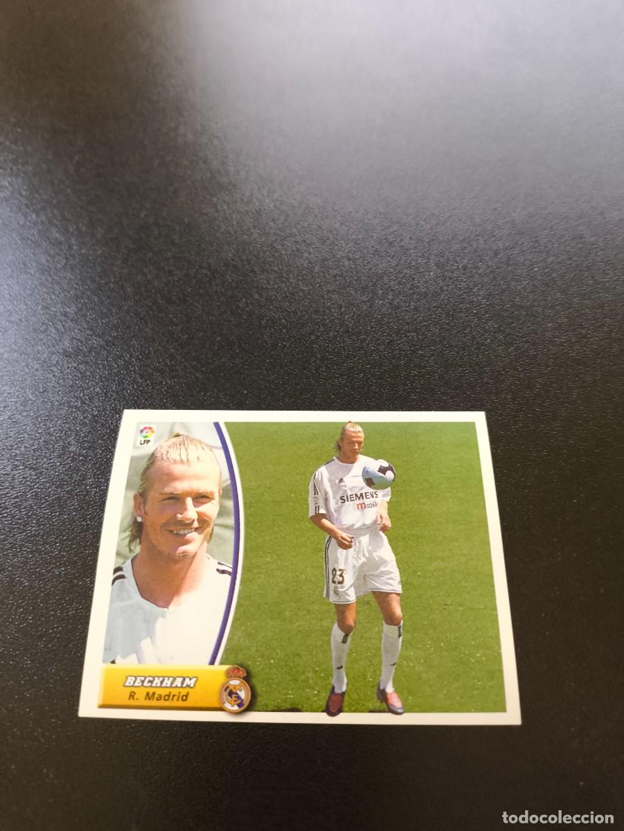 Cromos de F&uacute;tbol: BECKHAM VERSION FACIL REAL MADRID SIN PEGAR PANINI LIGA EDICIONES ESTE 2003 2004 03 04
