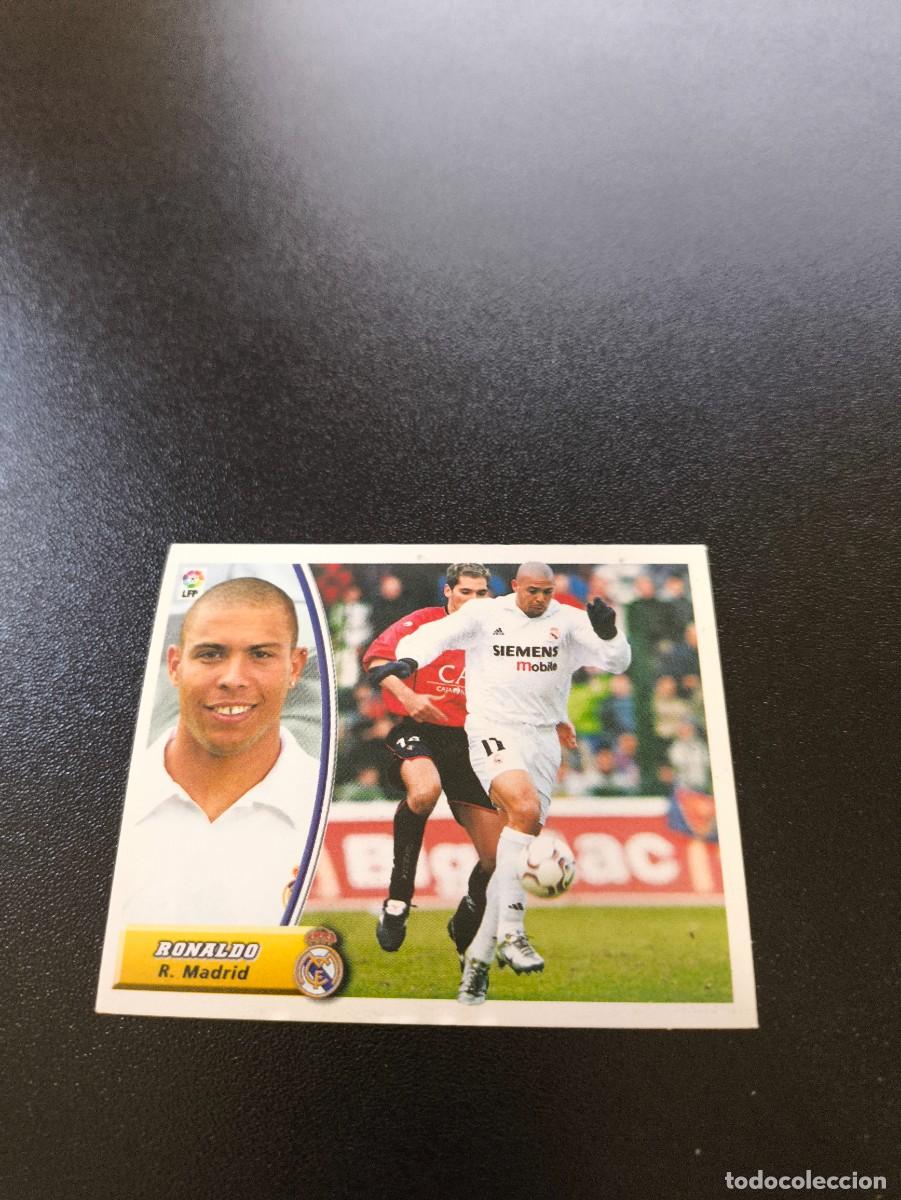 Cromos de F&uacute;tbol: RONALDO REAL MADRID SIN PEGAR PANINI LIGA EDICIONES ESTE 2003 2004 03 04