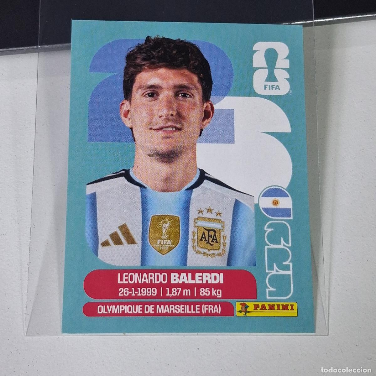 Cromos de F&uacute;tbol: A35 ARG7 ARG 7 LEONARDO BALERDI ARGENTINA ARG MUNDIAL FIFA WORLD CUP 2026 STICKER PANINI