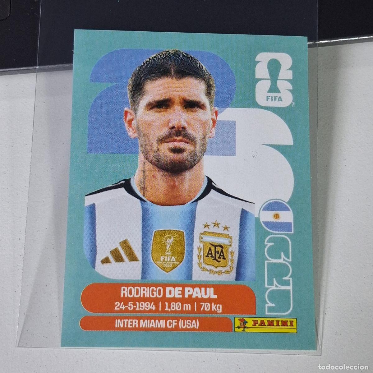 Cromos de F&uacute;tbol: A35 ARG10 RODRIGO DE PAUL 10 ARGENTINA ARG MUNDIAL FIFA WORLD CUP 2026 STICKER PANINI