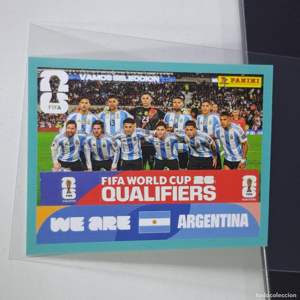 Cromos de F&uacute;tbol: A35 ARG13 TEAM PHOTO EQUIPO 13 ARGENTINA ARG MUNDIAL FIFA WORLD CUP 2026 STICKER PANINI