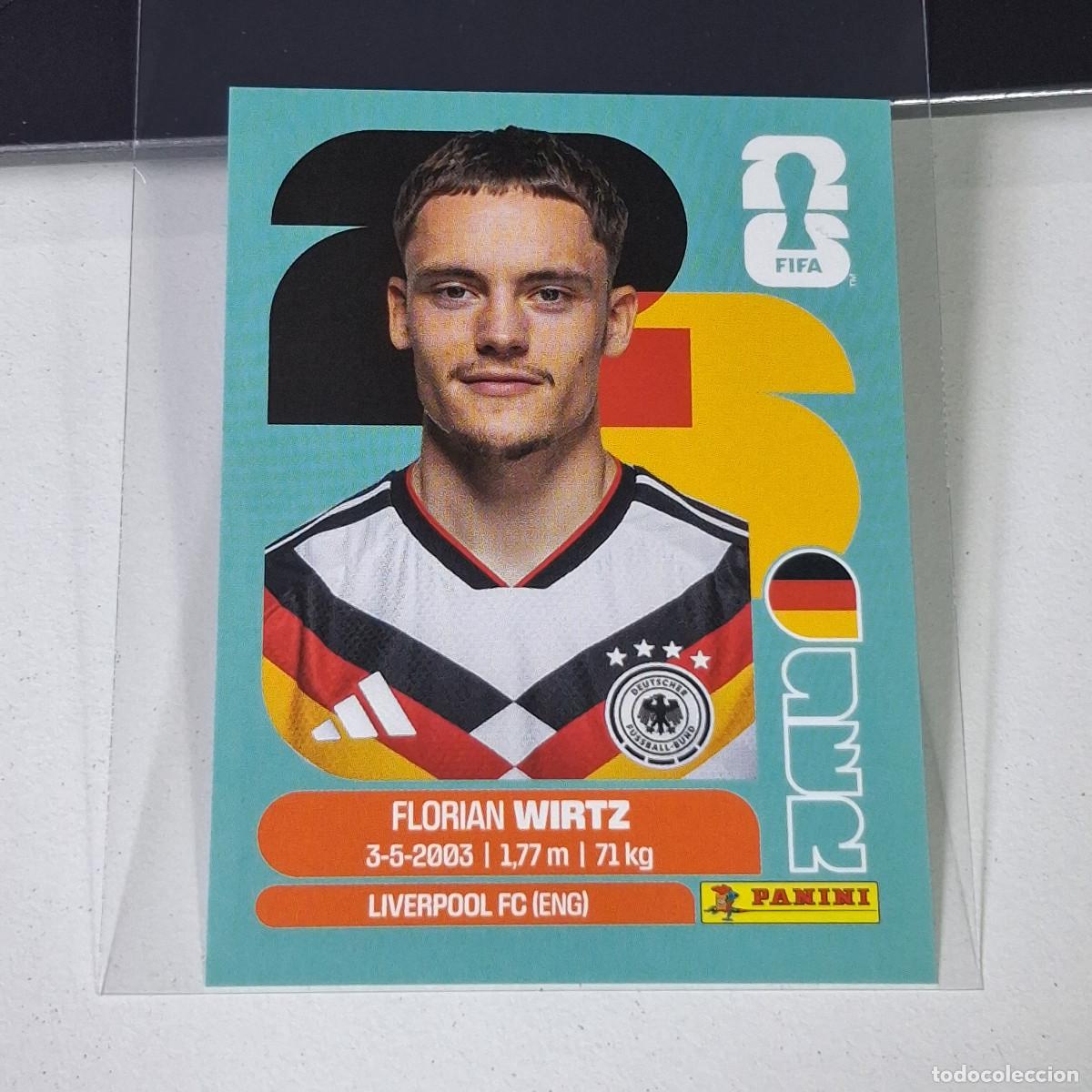 Cromos de F&uacute;tbol: A35 GER11 FLORIAN WIRTZ 11 ALEMANIA GERMANY GER MUNDIAL FIFA WORLD CUP 2026 STICKER PANINI