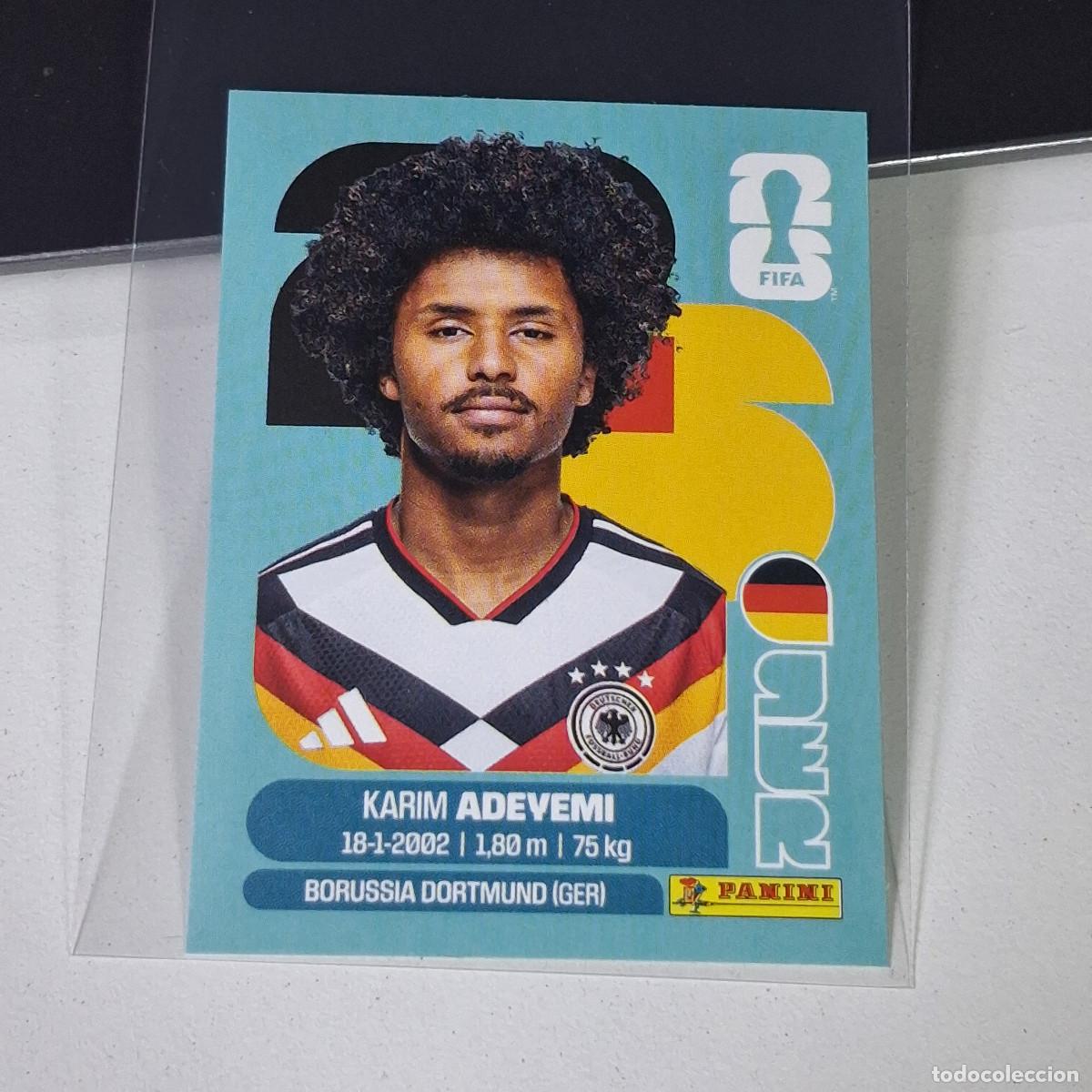 Cromos de F&uacute;tbol: A35 GER19 KARIM ADEYEMI 19 ALEMANIA GERMANY GER MUNDIAL FIFA WORLD CUP 2026 STICKER PANINI
