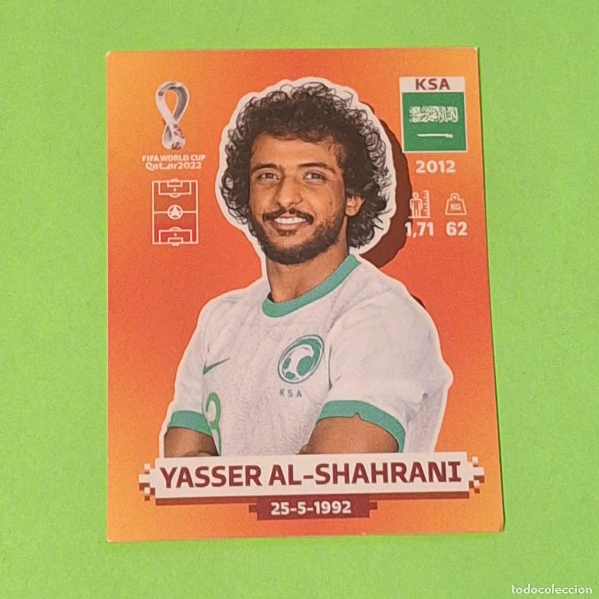 Cromos de F&uacute;tbol: WORLD CUP MUNDIAL QATAR 2022 - VERSION NARANJA SUDAMERICA - KSA 8 ARABIA SAUDI - YASSER AL SHAHRANI