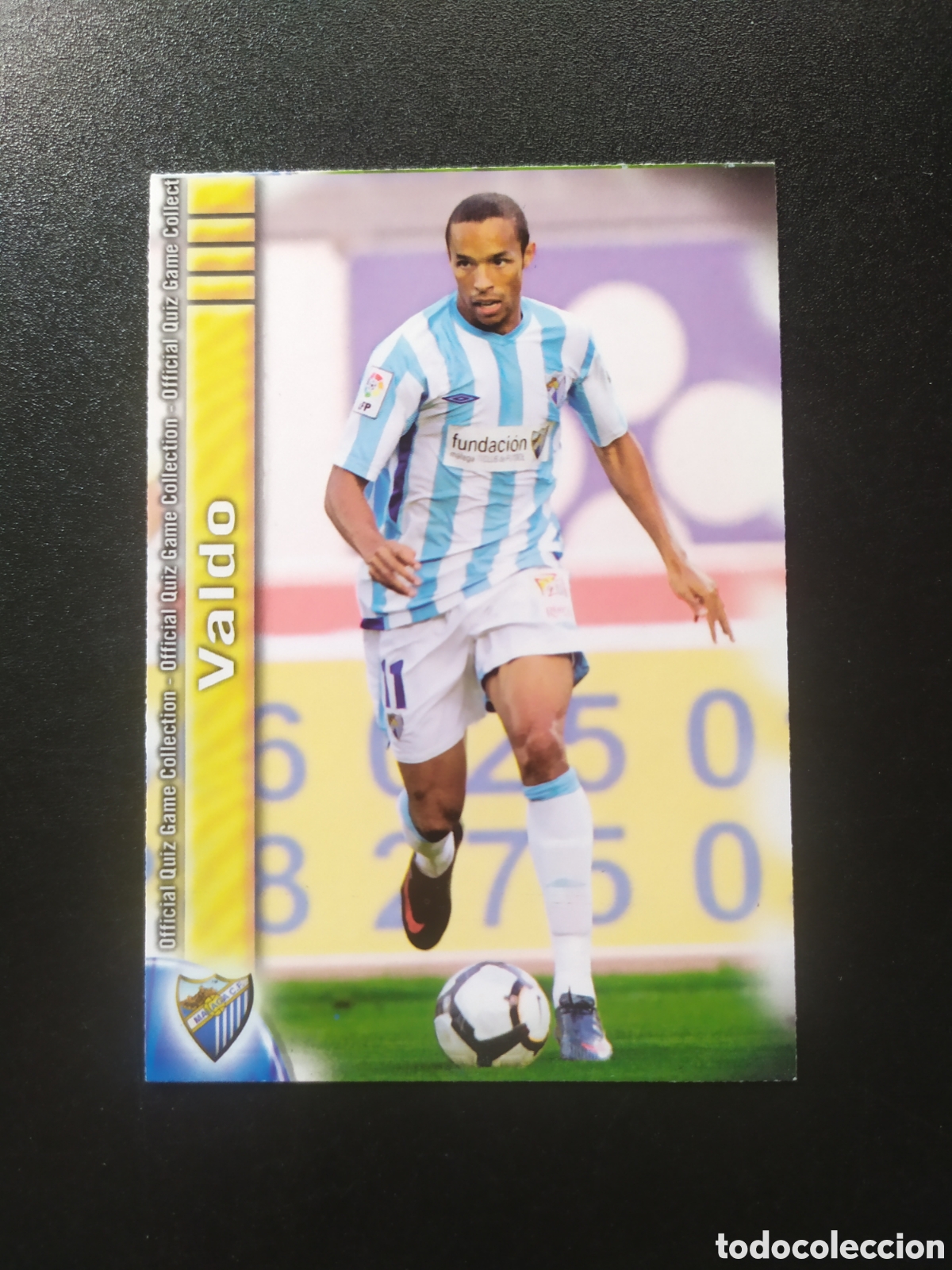 Cromos de F&uacute;tbol: Mundicromo fichas Liga 2009 2010 09 10 Valdo n&deg; 208 M&aacute;laga