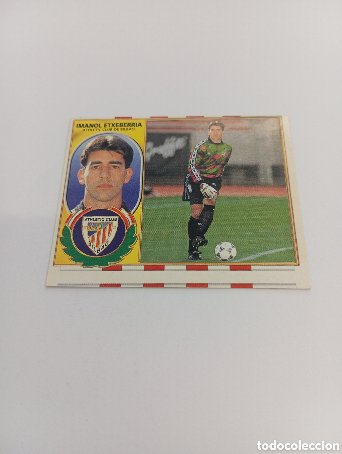 Cromos de F&uacute;tbol: IMANOL ETXEBERRIA COLOCA Athletic Club Liga Este 1996 1997 PANINI 96 97