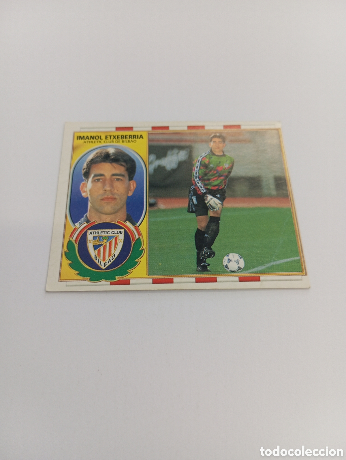 Cromos de F&uacute;tbol: IMANOL ETXEBERRIA COLOCA Athletic Club Liga Este 1996 1997 PANINI 96 97