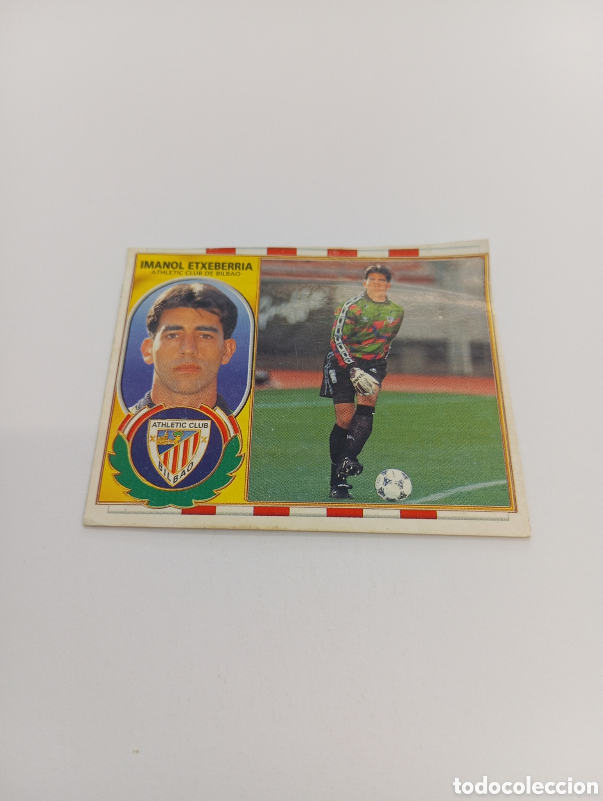 Cromos de F&uacute;tbol: IMANOL ETXEBERRIA COLOCA Athletic Club Liga Este 1996 1997 PANINI 96 97