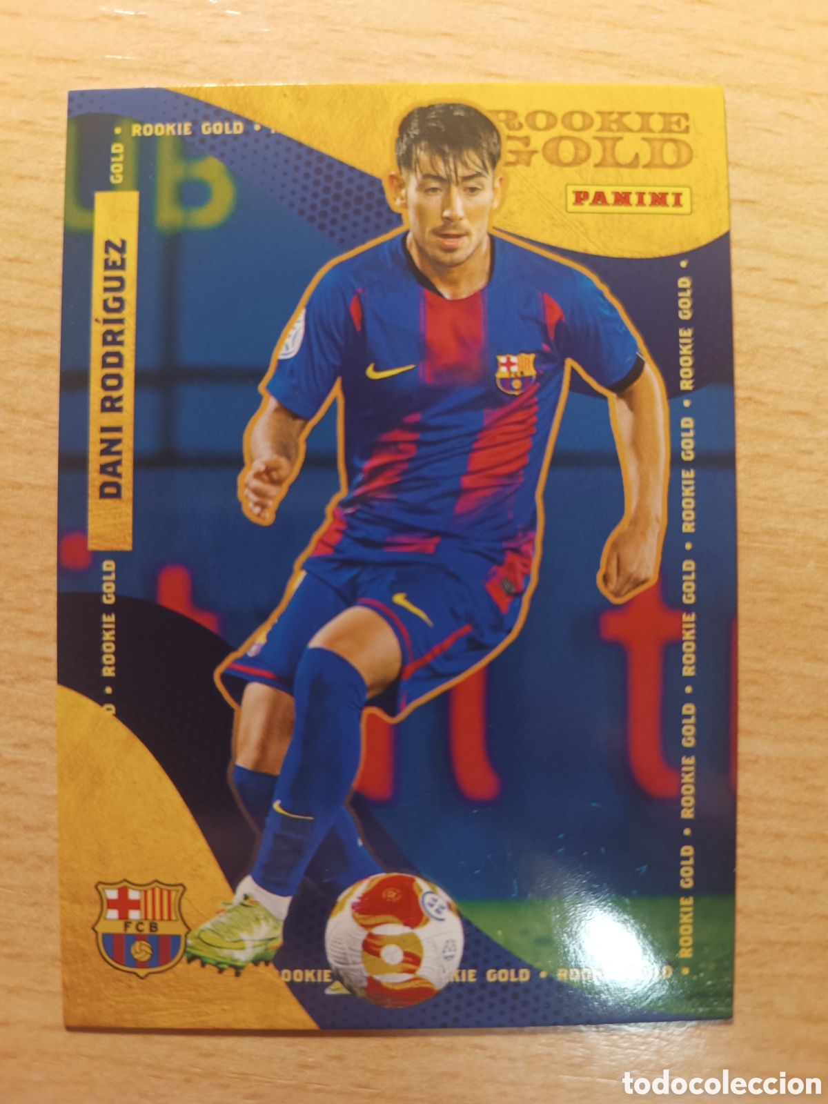Cromos de F&uacute;tbol: DANI RODR&Iacute;GUEZ ROOKIE GOLD PANINI CLUB FC BARCELONA 2025 2026 PANINI 25 26
