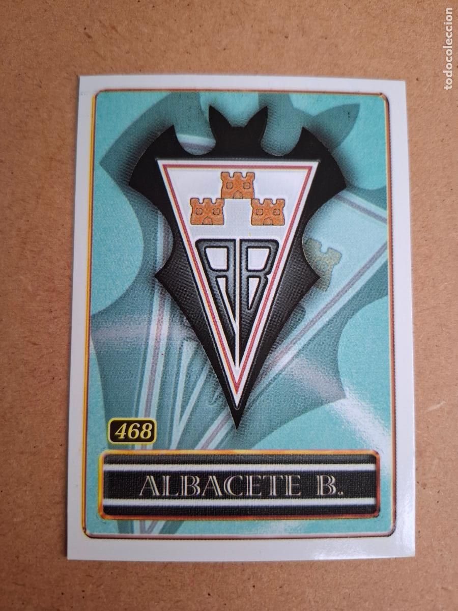 Cromos de F&uacute;tbol: MUNDICROMO 2000 2001 00 01 - 468 ALBACETE B. - ESCUDO / CARLOS BELMONTE