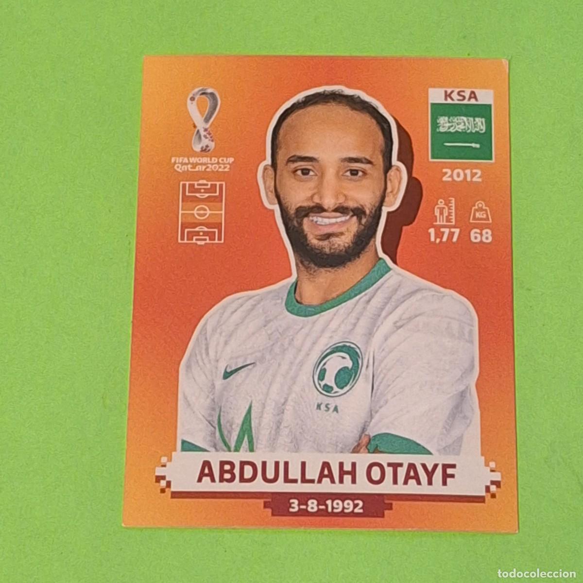 Cromos de F&uacute;tbol: WORLD CUP MUNDIAL QATAR 2022 - VERSION NARANJA SUDAMERICA - KSA 16 ARABIA SAUDI - ABDULLAH OTAYF