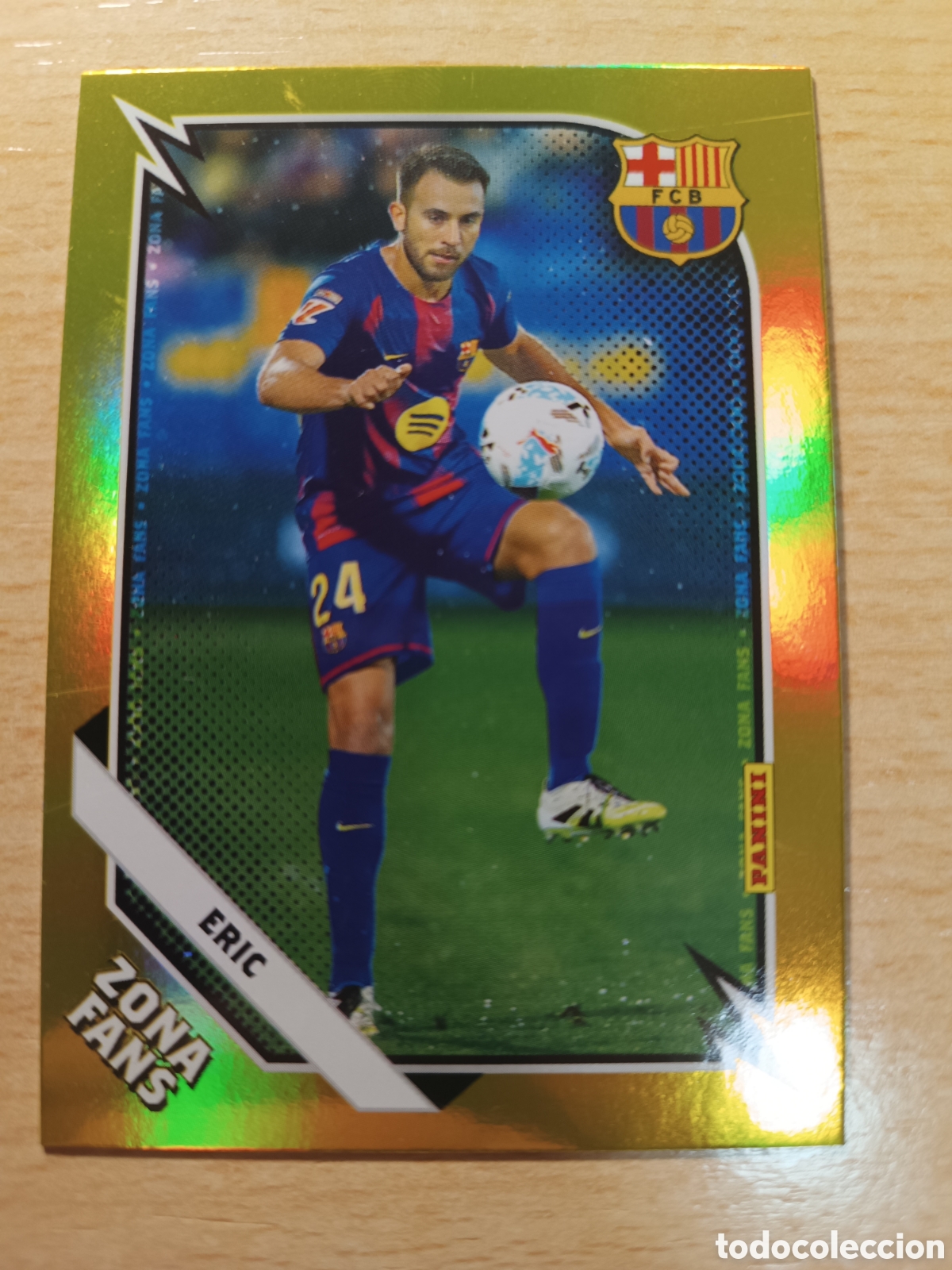 Cromos de F&uacute;tbol: ERIC GARCIA ZONA FANS PARALELA ORO PANINI CLUB FC BARCELONA 2025 2026 PANINI 25 26