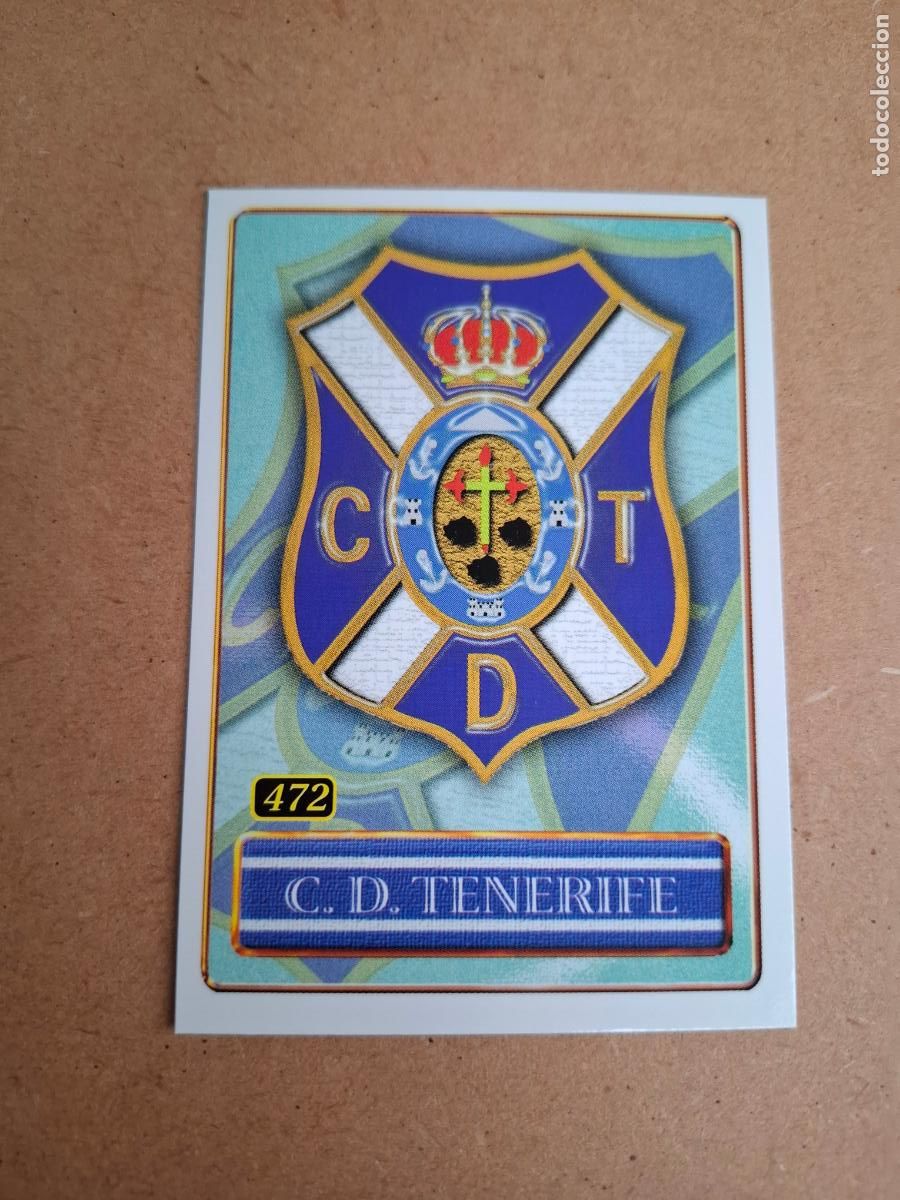Cromos de F&uacute;tbol: MUNDICROMO 2000 2001 00 01 - 472 C.D. TENERIFE - ESCUDO / HELIODORO RODR&Iacute;GUEZ L&Oacute;PEZ