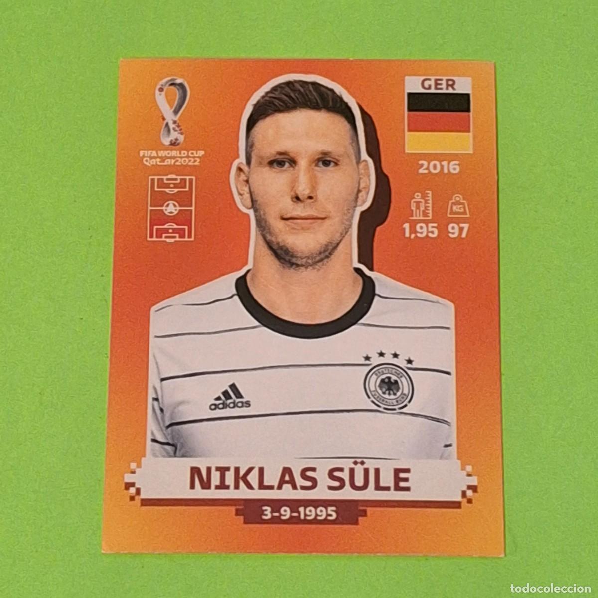 Cromos de F&uacute;tbol: WORLD CUP MUNDIAL QATAR 2022 - VERSION NARANJA SUDAMERICA - GER 9 ALEMANIA - NIKLAS SULE