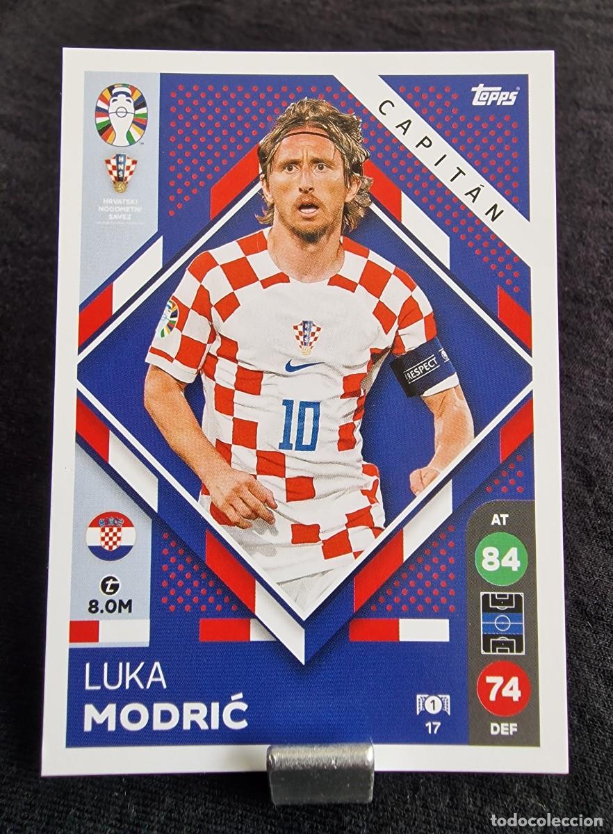 Cromos de F&uacute;tbol: Luka Modric 17 - EURO 2024 Lidl Match Attax - &iexcl;Impecable!