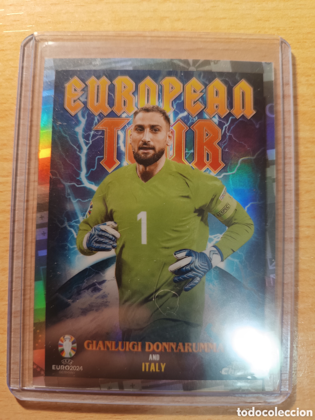 Cromos de F&uacute;tbol: GIANLUIGI DONNARUMMA ITALY ITALIA CASE HIT EUROPEAN TOUR UEFA EURO 2024 TOPPS CHROME