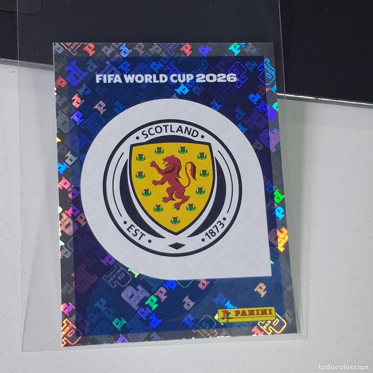Cromos de F&uacute;tbol: A35 SCO1 SCO 1 ESCUDO LOGO BADGE ESCOCIA / SCOTLAND MUNDIAL FIFA WORLD CUP 2026 STICKER PANINI