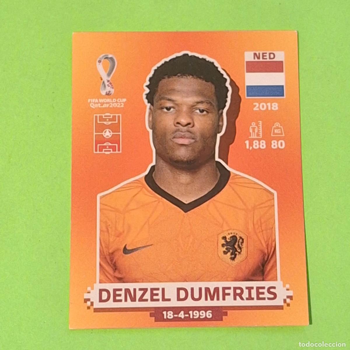 Cromos de F&uacute;tbol: WORLD CUP MUNDIAL QATAR 2022 - VERSION NARANJA SUDAMERICA - NED 7 HOLANDA - DENZEL DUMFRIES