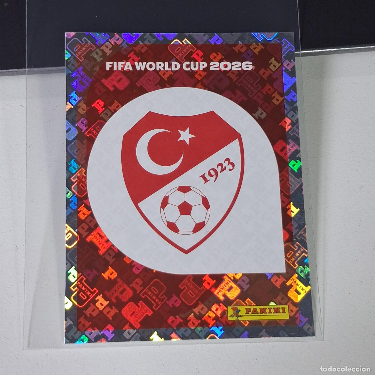 Cromos de F&uacute;tbol: A35 TUR1 EMBLEM ESCUDO BADGE LOGO 1 TURQU&Iacute;A TUR MUNDIAL FIFA WORLD CUP 2026 STICKER PANINI