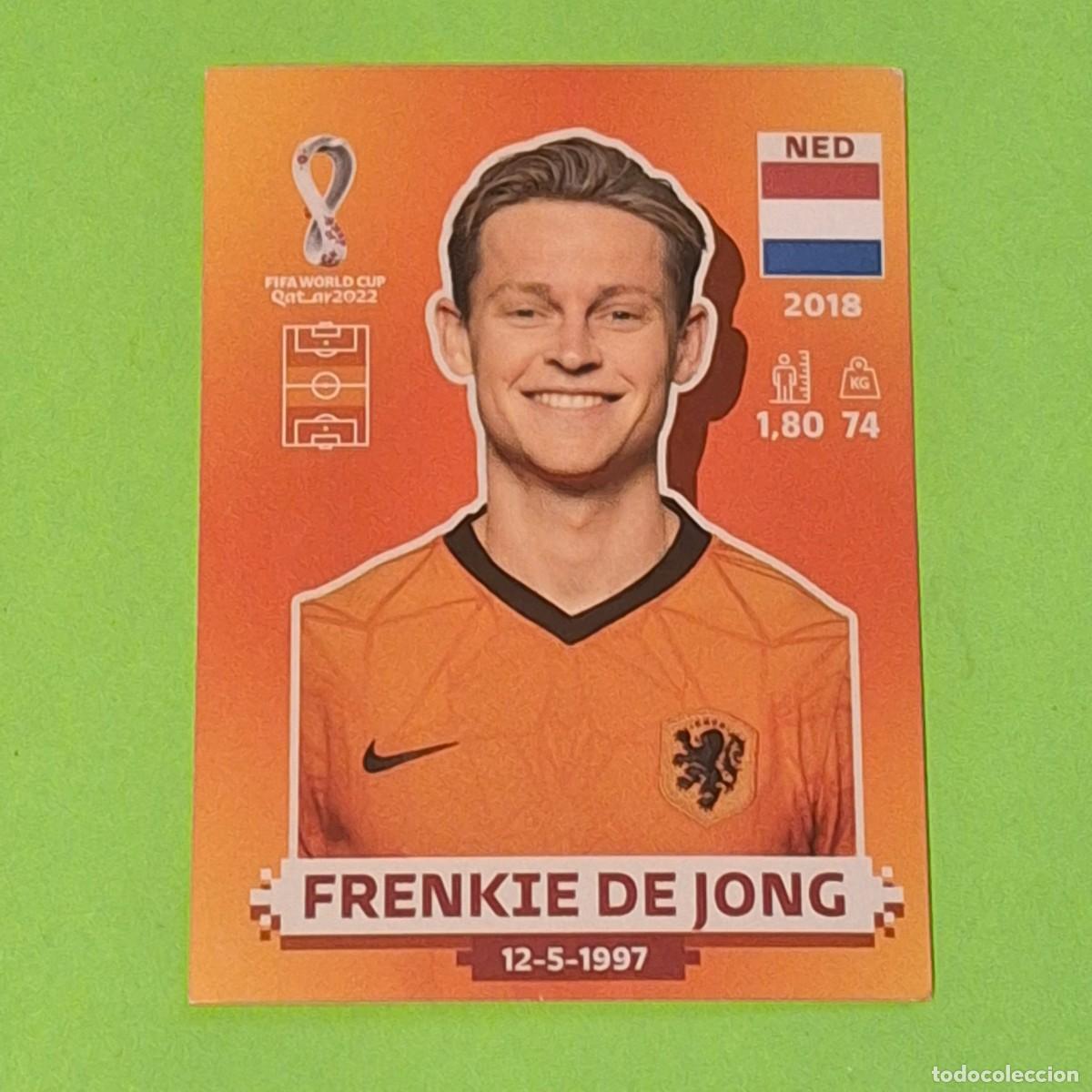 Cromos de F&uacute;tbol: WORLD CUP MUNDIAL QATAR 2022 - VERSION NARANJA SUDAMERICA - NED 10 HOLANDA - FRENKIE DE JONG