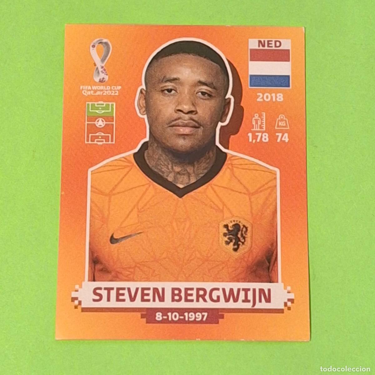 Cromos de F&uacute;tbol: WORLD CUP MUNDIAL QATAR 2022 - VERSION NARANJA SUDAMERICA - NED 15 HOLANDA - STEVEN BERGWIJN