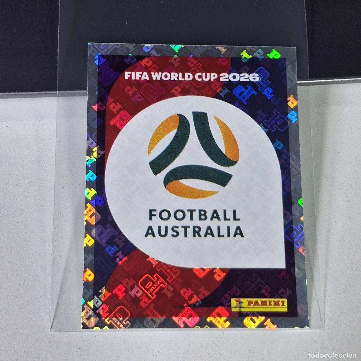 Cromos de F&uacute;tbol: A35 AUS1 EMBLEM ESCUDO 1 AUSTRALIA AUS MUNDIAL FIFA WORLD CUP 2026 STICKER PANINI