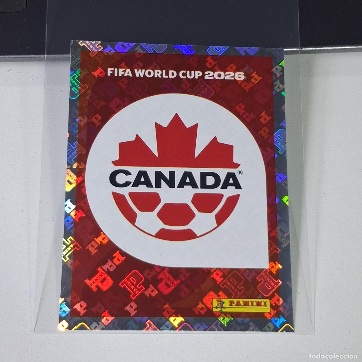 Cromos de F&uacute;tbol: A35 CAN 1 CAN1 ESCUDO LOGO BADGE 1 CANADA MUNDIAL FIFA WORLD CUP 2026 STICKER PANINI