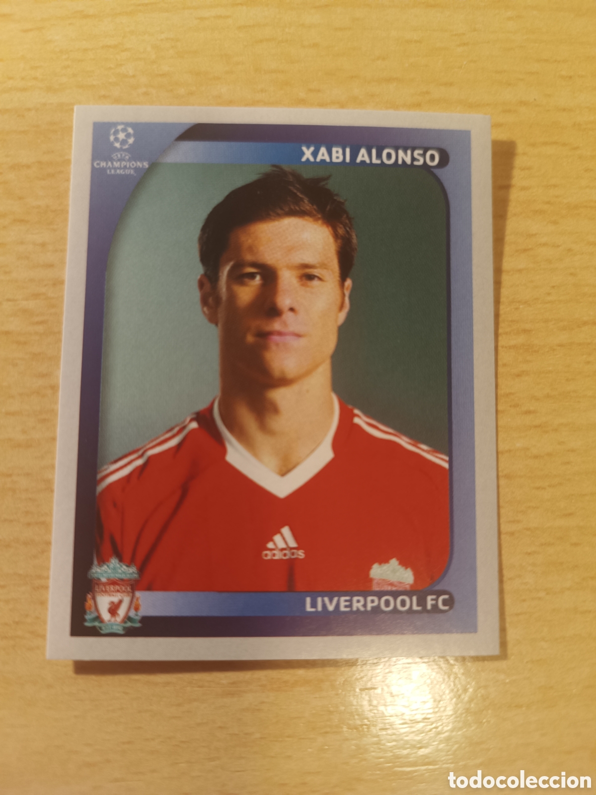 Cromos de F&uacute;tbol: XABI ALONSO LIVERPOOL UCL CHAMPIONS LEAGUE STICKERS 2008 2009 PANINI 08 09