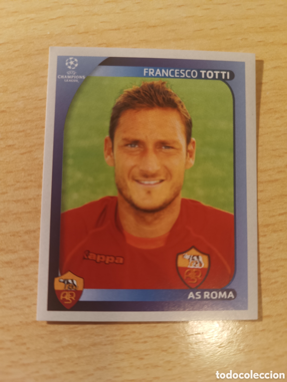 Cromos de F&uacute;tbol: FRANCESCO TOTTI AS ROMA UCL CHAMPIONS LEAGUE STICKERS 2008 2009 PANINI 08 09