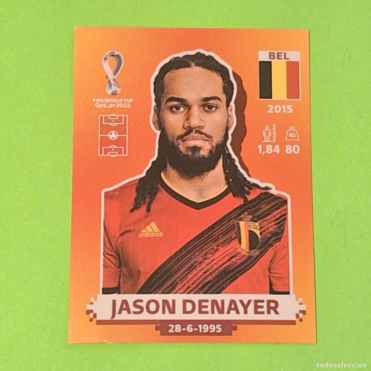 Cromos de F&uacute;tbol: WORLD CUP MUNDIAL QATAR 2022 - VERSION NARANJA SUDAMERICA - BEL 6 BELGICA - JASON DENAYER