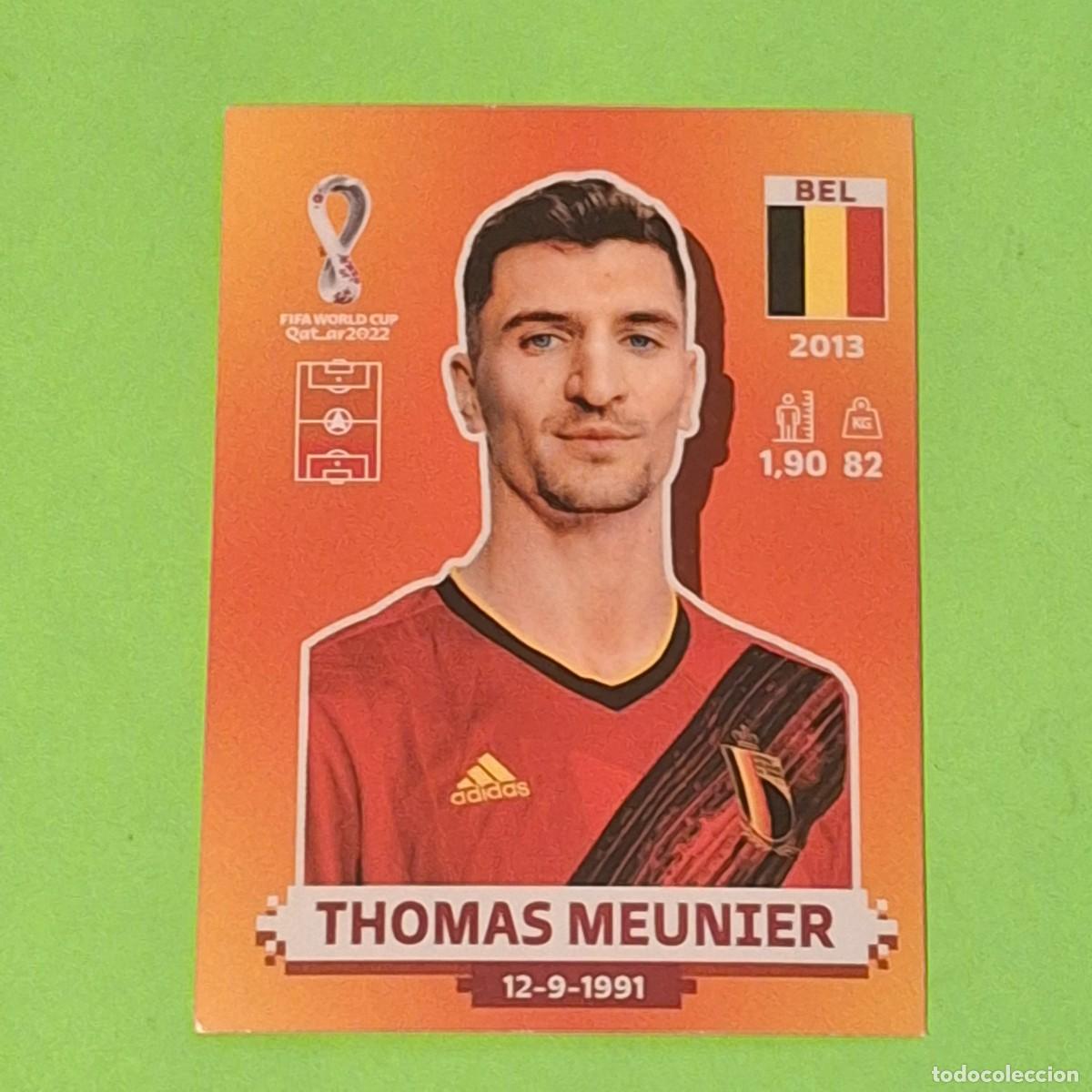 Cromos de F&uacute;tbol: WORLD CUP MUNDIAL QATAR 2022 - VERSION NARANJA SUDAMERICA - BEL 7 BELGICA - THOMAS MEUNIER