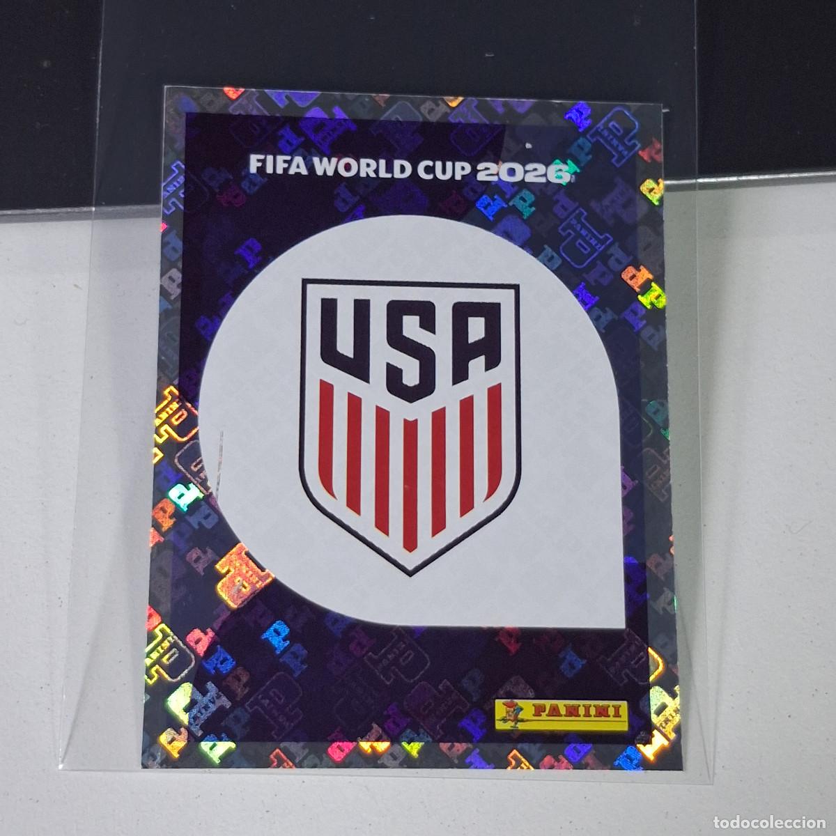 Cromos de F&uacute;tbol: A35 USA1 EMBLEM ESCUDO 1 ESTADOS UNIDOS USA MUNDIAL FIFA WORLD CUP 2026 STICKER PANINI
