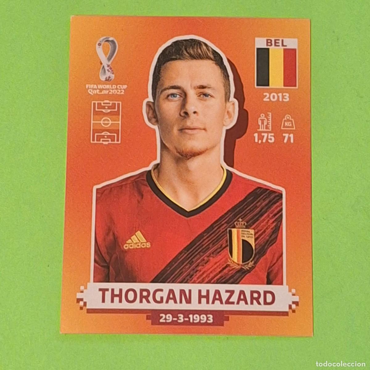 Cromos de F&uacute;tbol: WORLD CUP MUNDIAL QATAR 2022 - VERSION NARANJA SUDAMERICA - BEL 12 BELGICA - THORGAN HAZARD